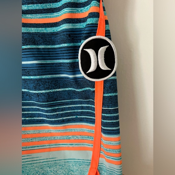 Hurley Boys 6 Blue Swim Trunks Board Shorts - Picture 5 of 9